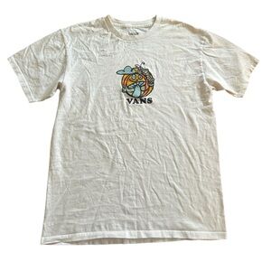 VANS Mushroom Caterpillar Graphic White T-Shirt Men’s Size Medium